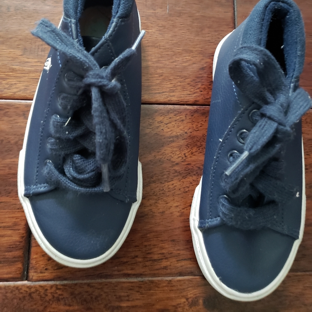 Boys Pre-owned Navy & White Polo Shoes